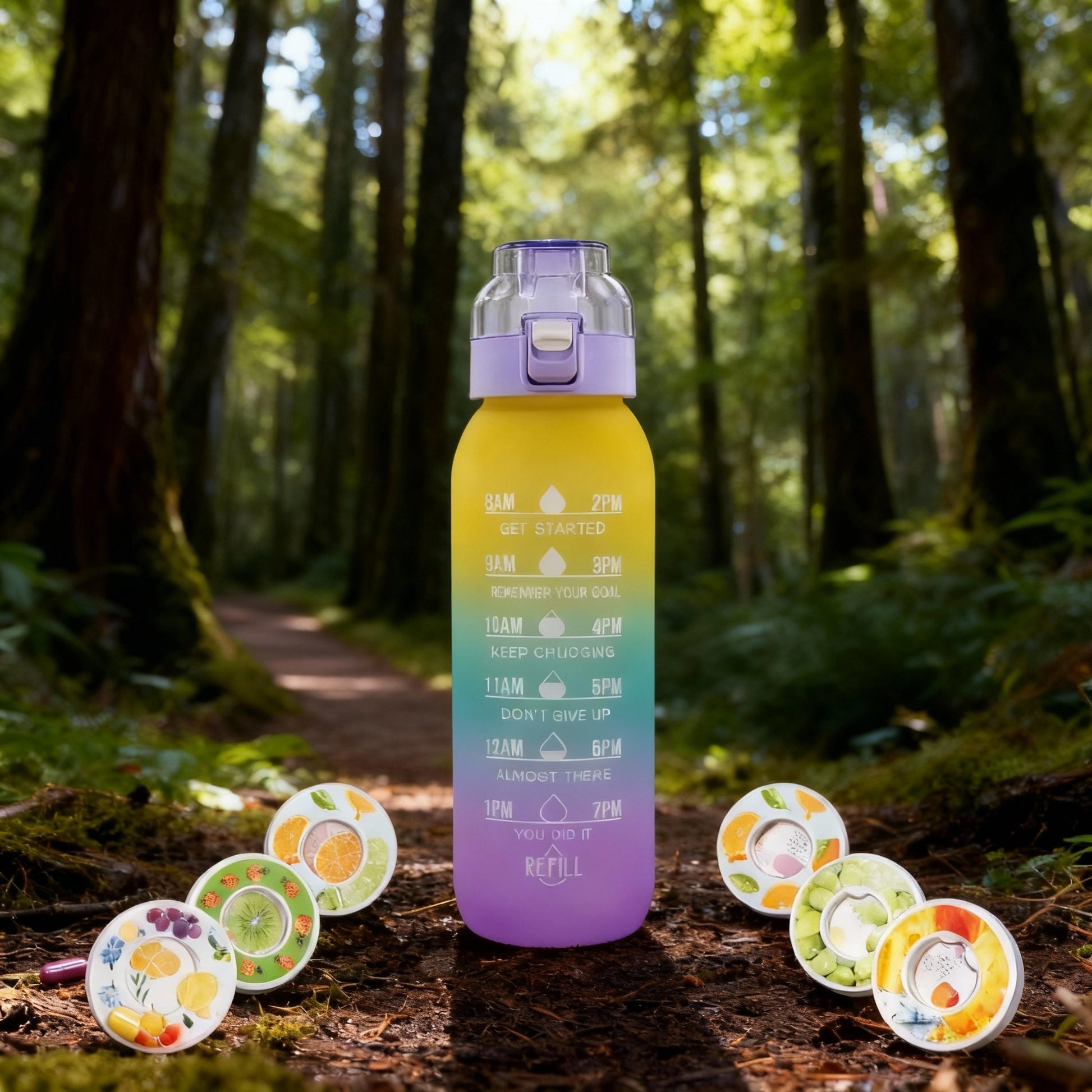 Gourde avec 7 capsules olfactives
